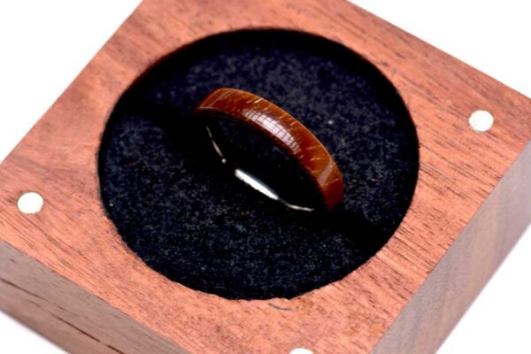 Koa and Titanium Ring 8mm - Image 2