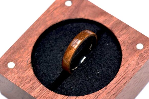 Koa and Titanium Ring 8mm - Image 3