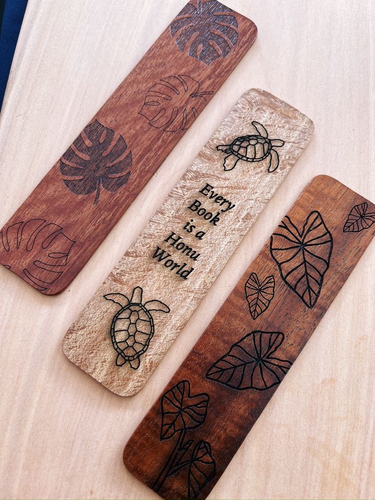 wood bookmarks hawaiin koa made in Hilo not imported